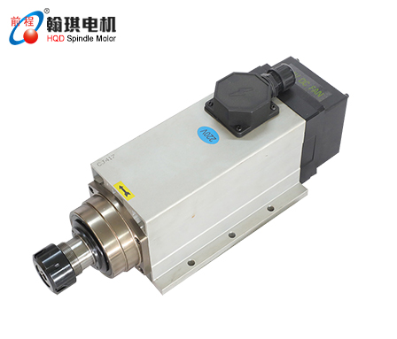 Low noise air cooled motorized spindle